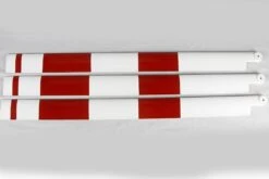 Roban 700/800 Size AS350 3B Main Blade Set, Red/White