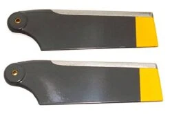 Roban 700/800 Size AS350 Tail Blade Set, 2B Black