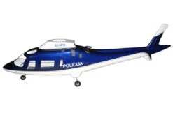 Roban A-109 Blue And White 500 Size Helicopter Scale Conversion - KIT