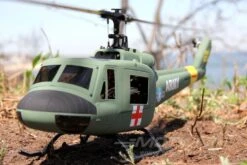 RotorScale UH-1A Huey Medic Green 450 Size Helicopter - PNP -Kyosho Store rotorscale uh 1a huey medic green 450 size helicopter pnp motion rc 14706993266737