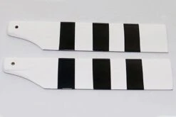 Tail Blade Set, 2B Black/White For 700/800 Size BE407 And BE412 Roban Helicopters