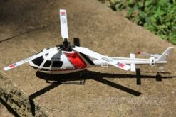 XK K123 Red And White 120 Size Gyro Stabilized Helicopter - FTR -Kyosho Store xk k123 red and white with gyro 244mm 9 6 rotor diameter ftr motion rc 3736896471089