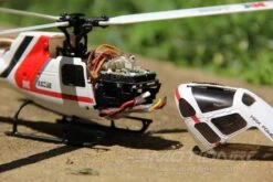 XK K123 Red And White 120 Size Gyro Stabilized Helicopter - RTF -Kyosho Store xk k123 red and white with gyro 244mm 9 6 rotor diameter rtf motion rc 3736884052017