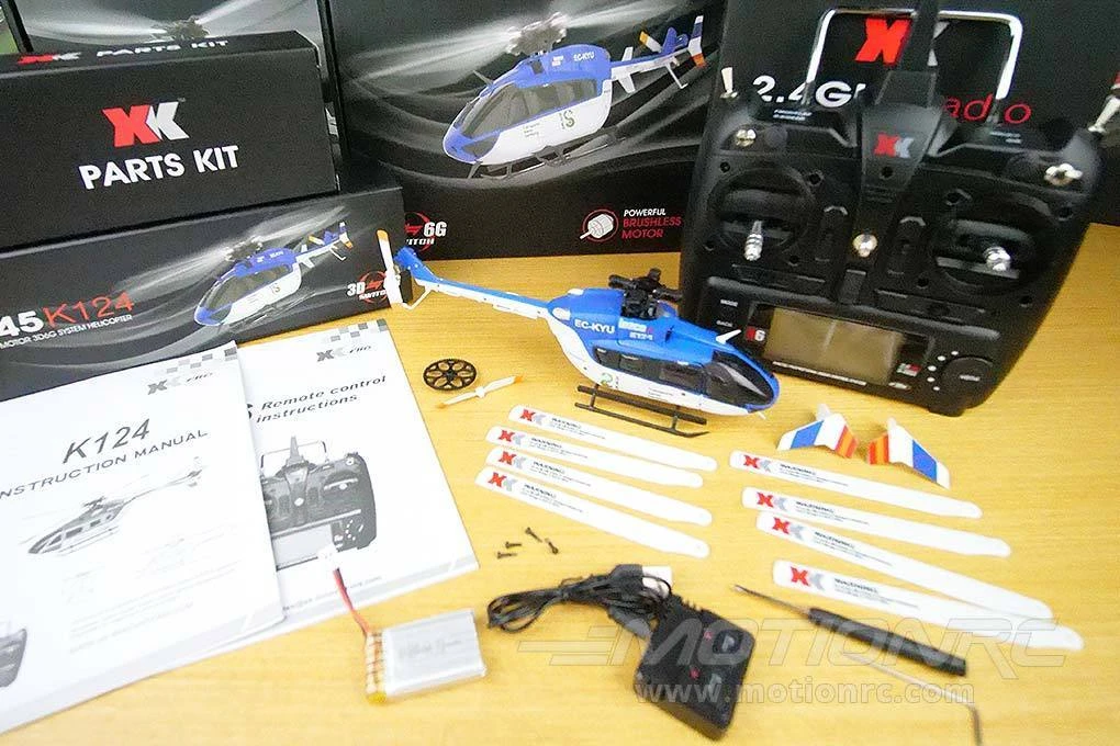 XK K124 Blue 120 Size Gyro Stabilized Helicopter - FTR 17 XK K124 Blue 120 Size Gyro Stabilized Helicopter - FTR - Image 15