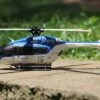 XK K124 Blue 120 Size Gyro Stabilized Helicopter - FTR -Kyosho Store xk k124 blue with gyro 250mm 9 8 rotor diameter ftr motion rc 3737206685745