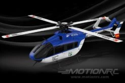 XK K124 Blue 120 Size Gyro Stabilized Helicopter - RTF -Kyosho Store xk k124 blue with gyro 250mm 9 8 rotor diameter rtf motion rc 2605658964017