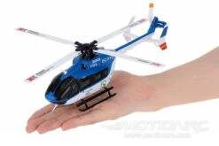 XK K124 Blue 120 Size Gyro Stabilized Helicopter - RTF -Kyosho Store xk k124 blue with gyro 250mm 9 8 rotor diameter rtf motion rc 2605668401201