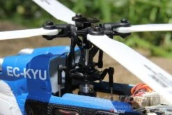 XK K124 Blue 120 Size Gyro Stabilized Helicopter - RTF -Kyosho Store xk k124 blue with gyro 250mm 9 8 rotor diameter rtf motion rc 3737190137905