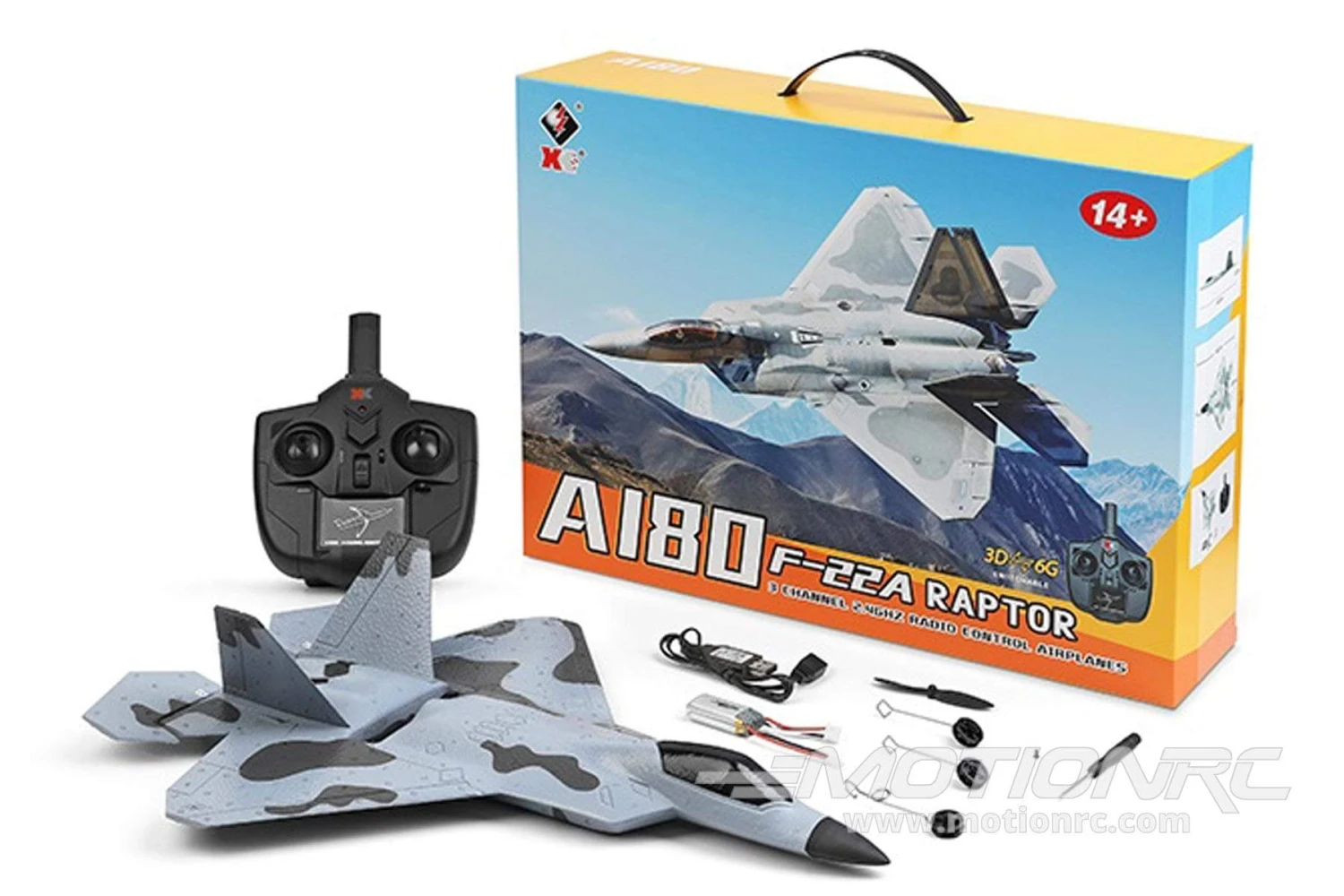 XK A180 F-22 With Gyro 320mm (12.5") Wingspan - RTF 10 XK A180 F-22 With Gyro 320mm (12.5") Wingspan - RTF - Image 8